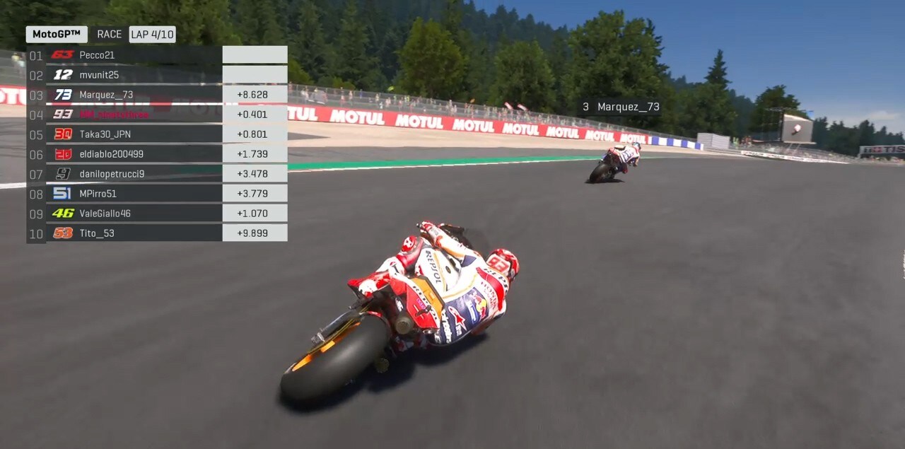 MotoGP Virtual Race Austria: Bagnaia domina  